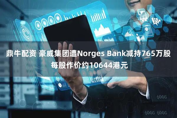 鼎牛配资 豪威集团遭Norges Bank减持765万股 每股作价约10644港元